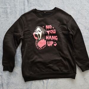 Ghost Face "No You Hang Up" Womens Crewneck Sweater Size Small